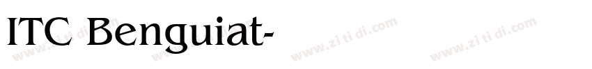 ITC Benguiat字体转换